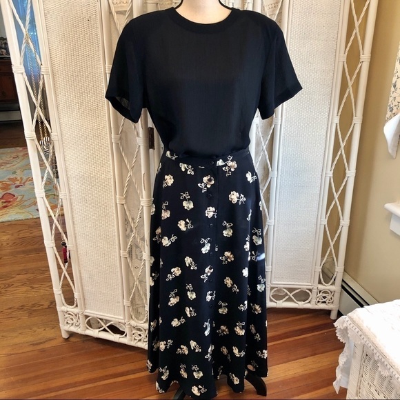 Vintage 90s Crinkle Blouse: Rena Rowan Navy Button-Back Top, Plus Size 14 - Picture 16 of 16